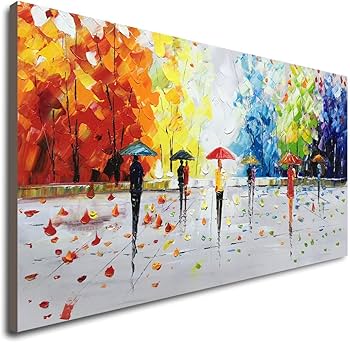 Amazon.com: 100% Hand-painted Textured Romantic Wall Art Couple